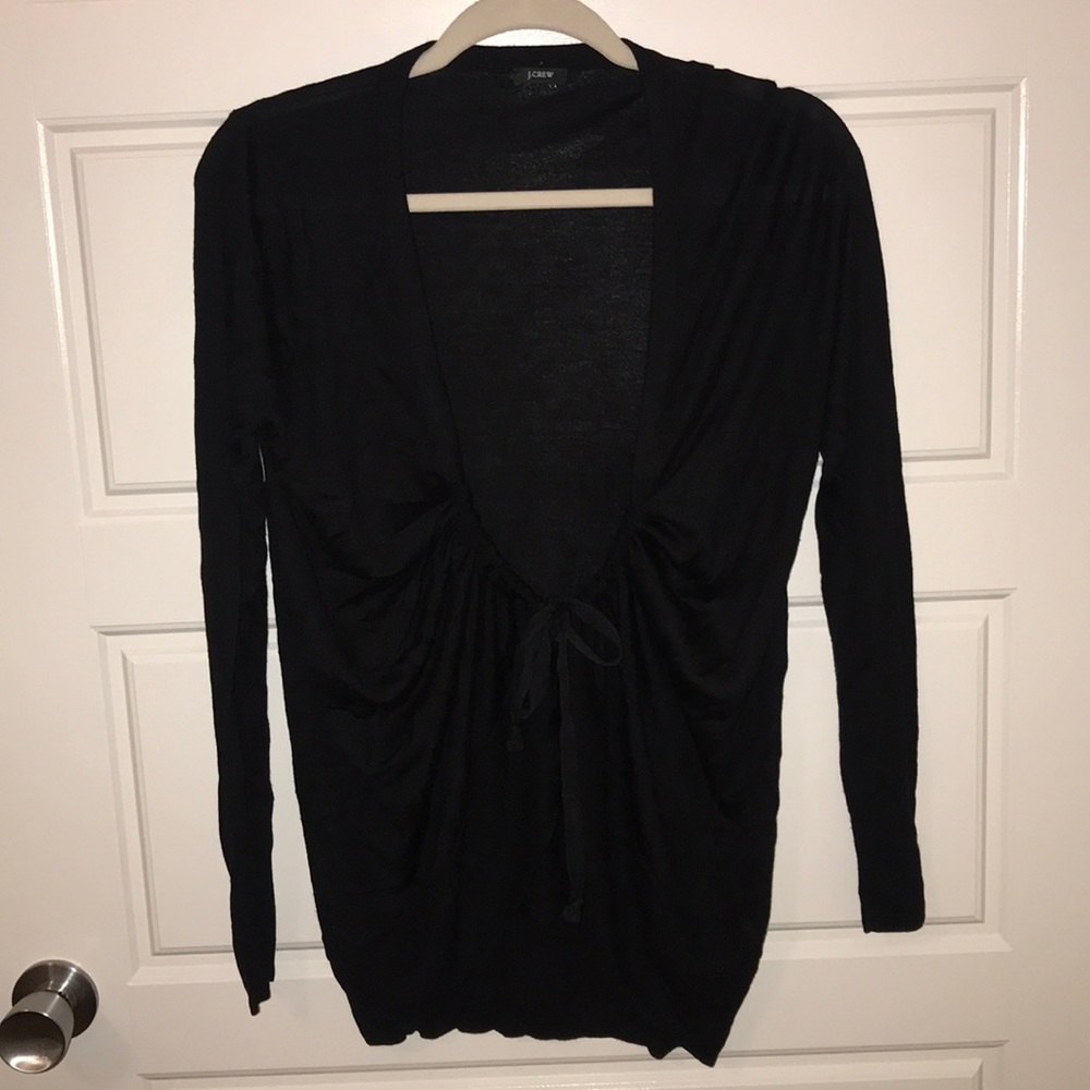 J Crew Adjustable Tie Cardigan size M